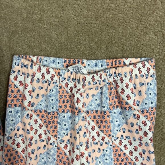 Janie & Jack Sleepwear Set Girls Size 8 Multi Floral Patchwork Pajama Top & Pant - Picture 4 of 13